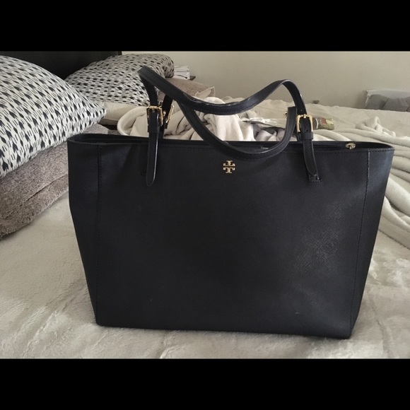 Large Blue Authentic Tory Burch tote - Picture 1 of 3